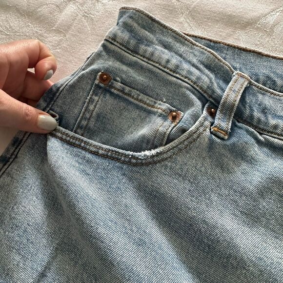 Abercrombie & Fitch Womens Jeans 90s‎ Slim Straight Ultra High Rise Size 33/16S - Picture 13 of 13